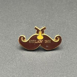 Vintage Outlaw Inn‎ Mustache Lapel Hat Pin
